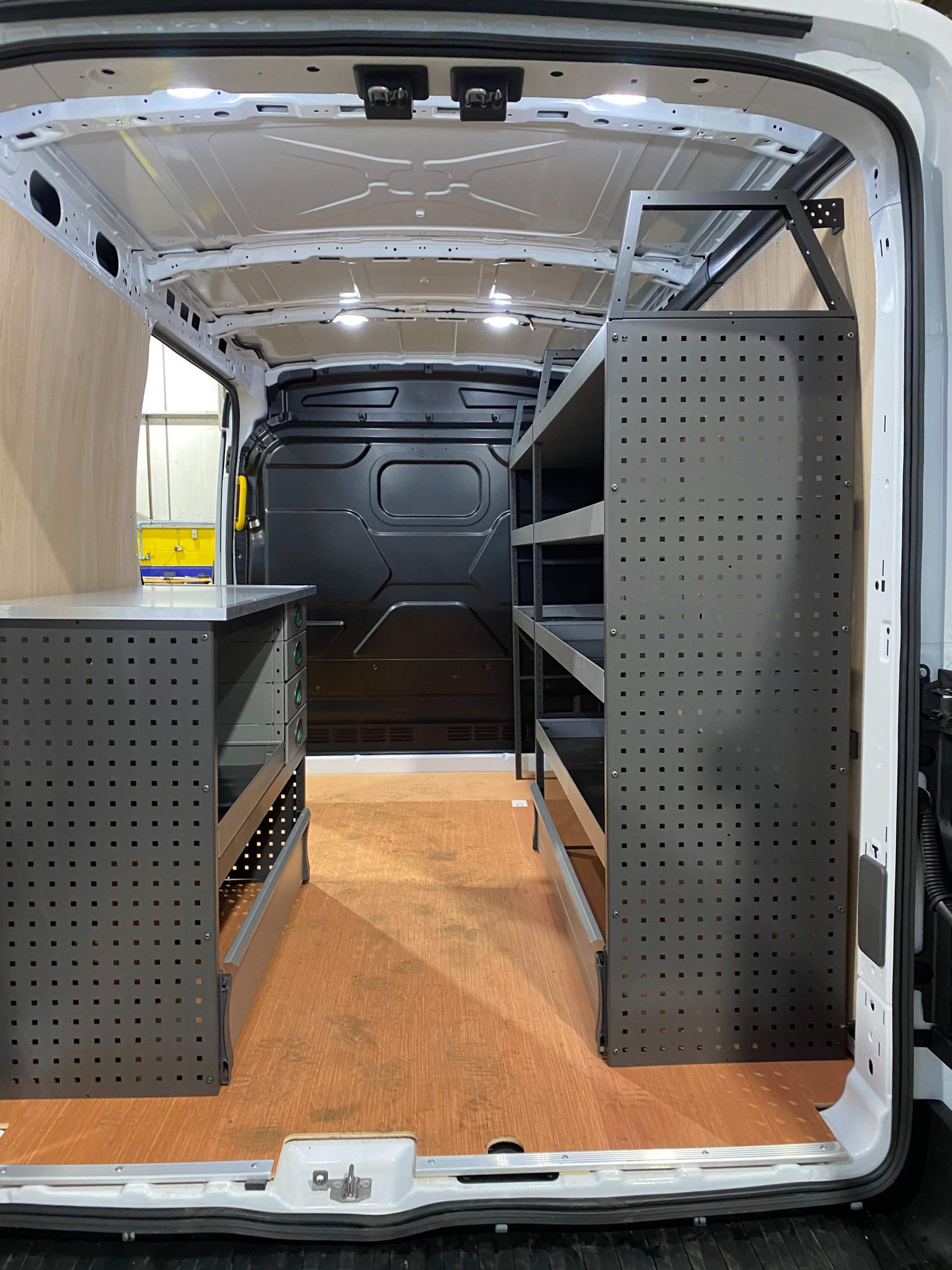 System Edstrom van racking designed for you by Whitebox